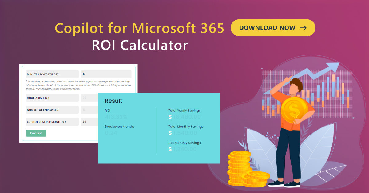 Copilot for Microsoft 365 ROI Calculator