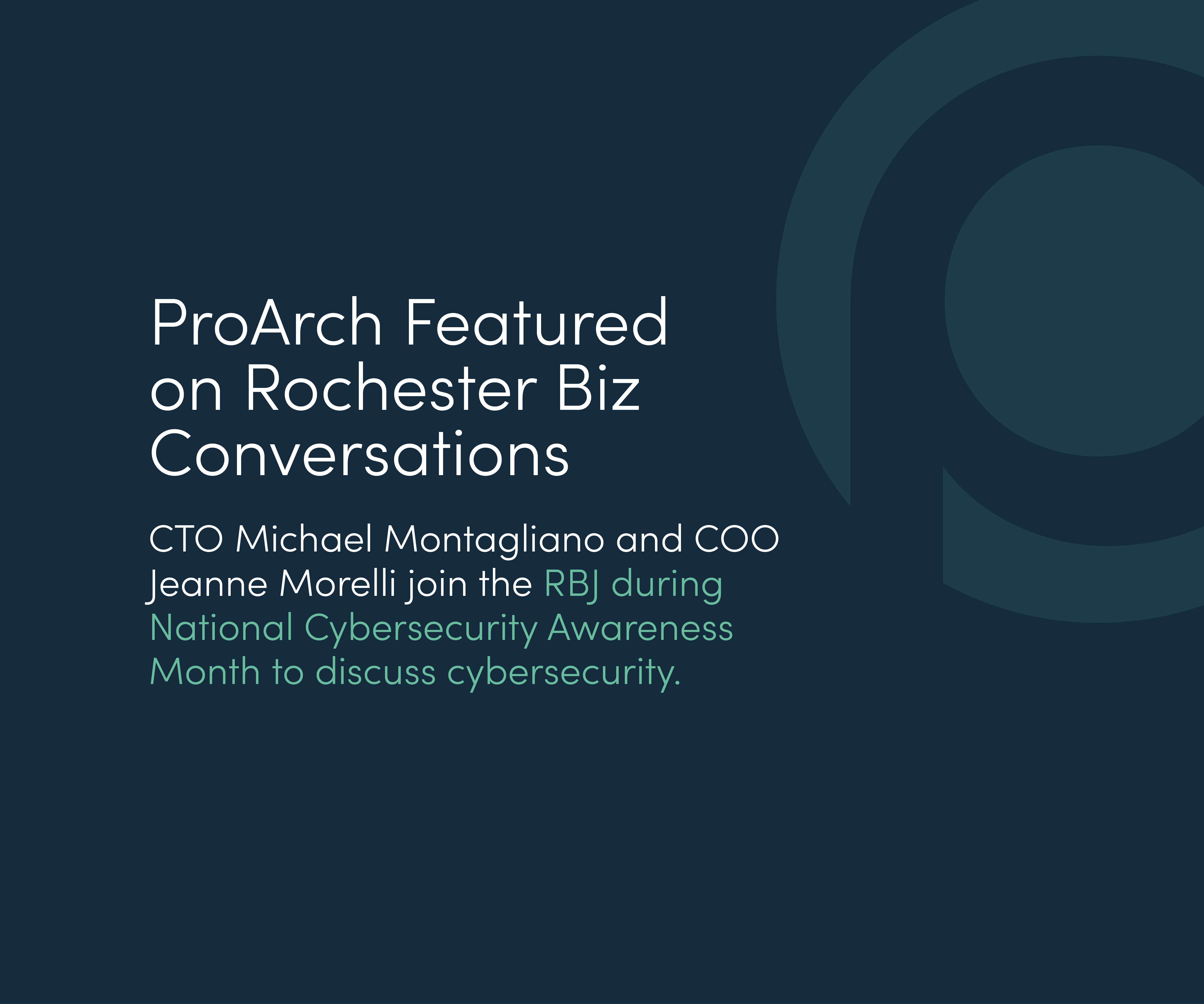 ProArch featured on Rochester Biz Conversations Video Series