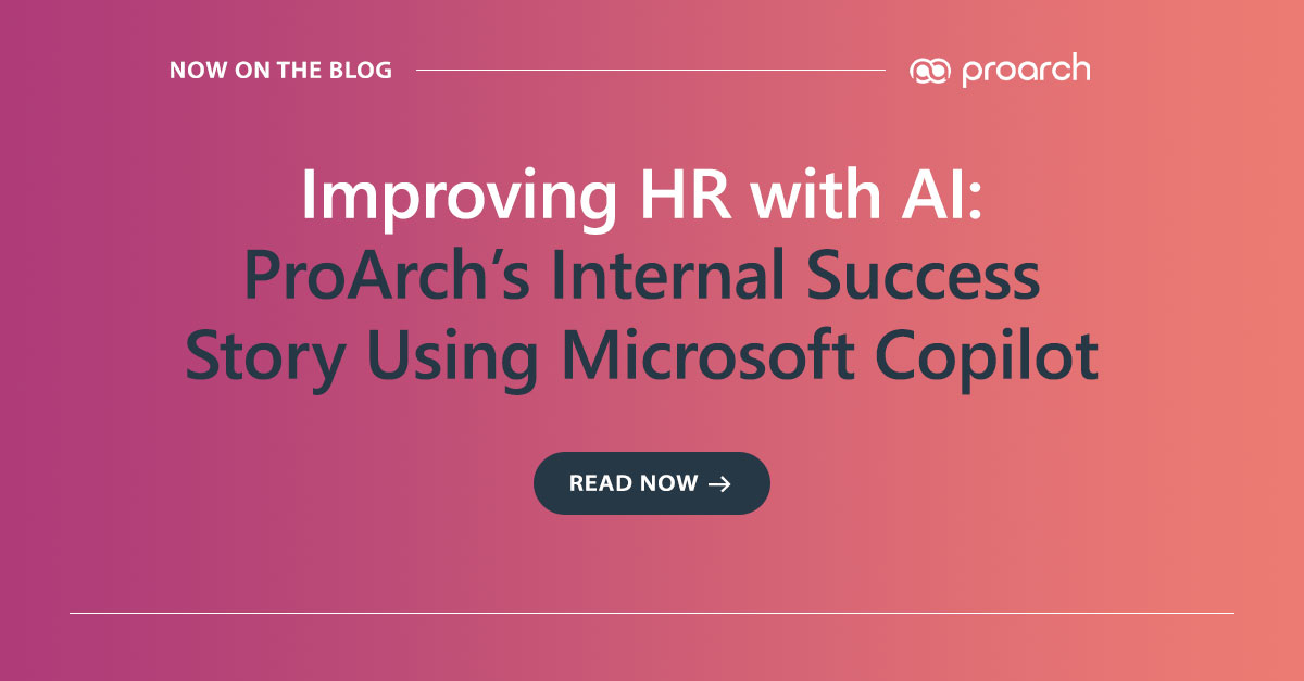 Proarch HR assistance using Microsoft Copilot